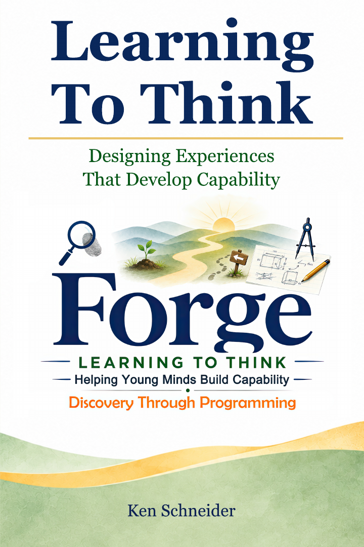 Front cover of Learning To Think by Ken Schneider